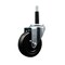 Service Caster 4'' SS Hard Rubber Wheel Swivel 3/4'' Expanding Stem Caster SCC-SSEX20S414-HRS-34 - alternate 1